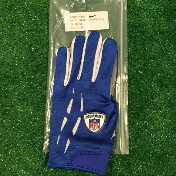 【激レア‼️】NIKE MAGNIGRIP ELITE GLOVE NAVY L nike magnigrip elite football gloves NFL Equipment Lot Read
